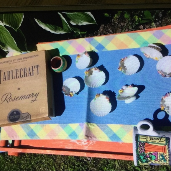 🐕 VINTAGE BEAUTIES Set of FOUR BOHO NAPKINS Bark Cloth  VNPLVC - Picture 12 of 16